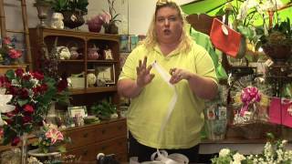 Floral Arrangements  How to Make Floral Bows [upl. by Meean]