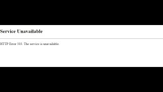 roblox error 503 service unavailable [upl. by Ylak]