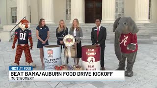 Auburn Alabama kick off annual food drives at state capitol [upl. by Featherstone166]