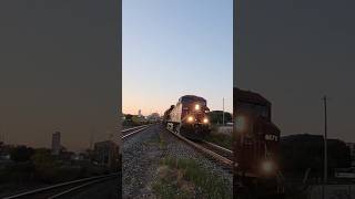 Engineer waved CP 8871 at Streetsville on CP 528 train cprail tanker cpkc [upl. by Nwahc]