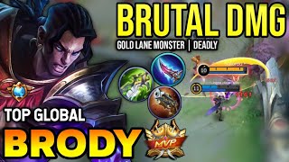 BRODY BEST BUILD 2023  TOP GLOBAL BRODY GAMEPLAY  MOBILE LEGENDS✓ [upl. by Luckin]