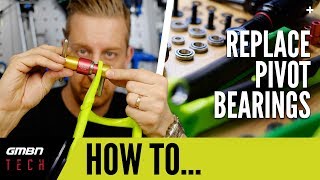 How To Replace Frame Bearings Using A Bearing Press  MTB Maintenance [upl. by Hortensia]