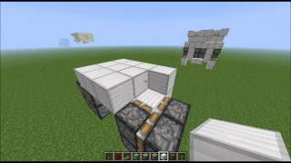 Minecraft  Tutorial de Redstone  Puerta 2x2 Oculta Super Compacta 3x5 y Rapidísima [upl. by Fridell]