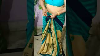 Short height wale ese pehne Festival me saree saree shortsfeed beautywithrashmi shortheightsaree [upl. by Libb205]