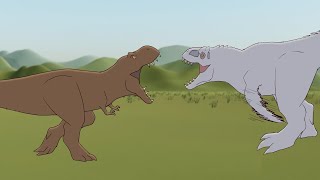 Indominus Rex vs TRex   Jurassic World Animation [upl. by Yaakov817]