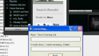 How to Convert Transcode Audio File Formats with Winamp 5xflv [upl. by Stultz435]