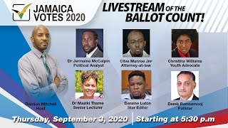 Jamaica Elections Livestream of the ballot count [upl. by Amlev]