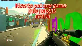 How To Put any game modemap into private match [upl. by Nolyag]