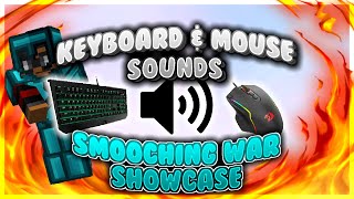 Keyboard and mouse ASMR Smooching WAR pack showcase hypixel skywars [upl. by Rabka]