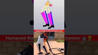 Humanoid Walking robot mechanism Animation 🤖👷‍♂️ mechanical engineering animation cad 3d 🔥 [upl. by East412]