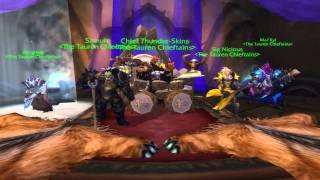 Tauren Elite Chieftain in Shattrath City  Power of the Horde feat epic bass guy [upl. by Aimerej995]