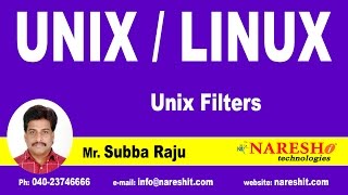 Unix Filters  UNIX Tutorial  Mr Subba Raju [upl. by Genevieve]