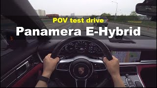 Porsche Panamera E Hybrid POV test drive [upl. by Amil94]