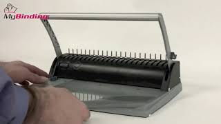 GBC BindMate Manual Comb Binding Machine Demo [upl. by Jenesia]