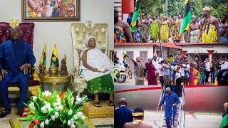 WOW CHECK OUT HOW ASANTEHEMAA WELCOME ASANTEHENE BACK HOME [upl. by Kuster]