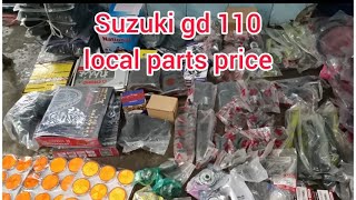 SUZUKI GD 110s LOCAL PARTS PRICE [upl. by Montfort]