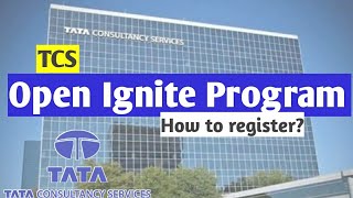 TCS open ignite program  How to register for ignite program [upl. by Refinaj857]