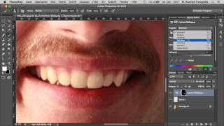 Photoshop Tutorial  Zähne weiß machen  Anleitung Deutsch HD [upl. by Peters]
