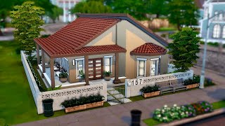 CASA BRASILEIRA PEQUENA Jogo Base The Sims 4 Speed Build [upl. by Macguiness]