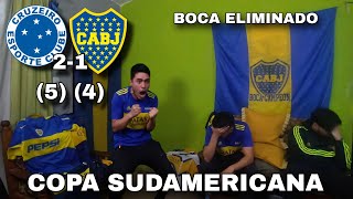 CRUZEIRO 2  BOCA JUNIORS 1  REACCION DE HINCHAS  COPA SUDAMERICANA 2024 [upl. by Selima]