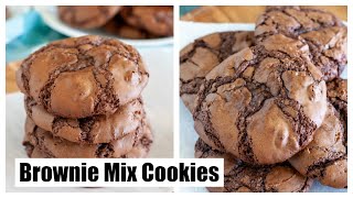 Brownie Mix Cookies  How to make brownie mix cookies [upl. by Raddi]