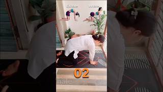 Pregnancy back pain relieve2 asanasasana yogalife pregnancy pregnancyasana yoga yogaeveryday [upl. by Aila422]