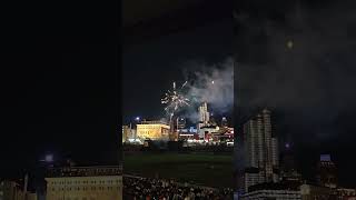 Friday night fireworks at Comerica Park Tigers win [upl. by Ettedranreb]