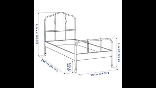 Assembling Ikea FurnitureSagstua Single bed [upl. by Oesile]