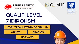 Qualifi Level 7 IDip OHSM  Grad IOSH  CMIOSH [upl. by Gradeigh321]