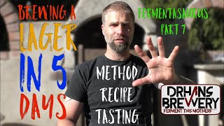 Brewing a lager in 5 days Method recipe and tasting [upl. by Aniehs789]