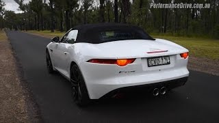 2015 Jaguar F Type V6 0100kmh amp engine sound [upl. by Akamaozu]