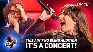 They turned their Blind Audition into a CONCERT on The Voice 💥  Top 10 [upl. by Bloxberg]