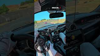 Almost Crashed at the race track 😳 mustang racecar racing povdrive moneyshift [upl. by Kcirnek]