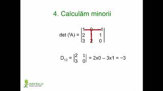 Matrice inversabile  exemplu rezolvat  Algebra cls a 11a [upl. by Leary]