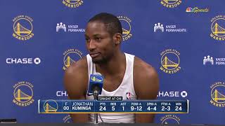 Jonathan Kuminga Postgame Interview  Golden State Warriors beat Chicago Bulls 140131 [upl. by Ydassac]