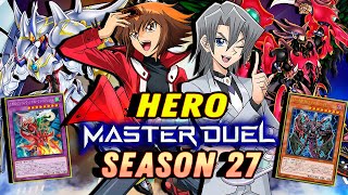 YuGiOh Master Duel  HERO SEASON 27 ROAD TO MASTER RANK 🔥 [upl. by Ahsela598]