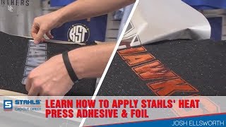 Learn How to Apply Stahls Heat Press Adhesive amp Foil [upl. by Ardnaxela713]