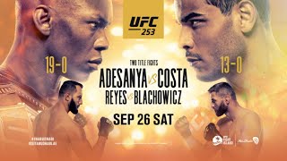 UFC 253 LIVE ADESANYA VS COSTA LIVESTREAM amp FULL FIGHT COMPANION [upl. by Tatiana]