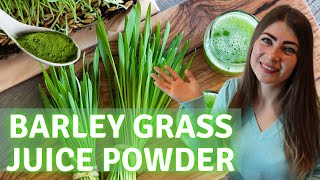 Barley Juice Benefits amp Barley Grass Juice Powder Review The Best Green Juice Powder [upl. by Kidd591]