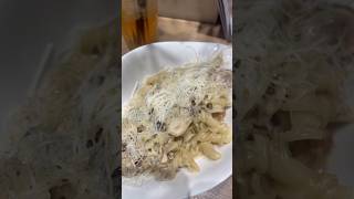 First Time Vapiano🍝 pasta garlicbread cheese food foodreview shorts funny [upl. by Nilyad]