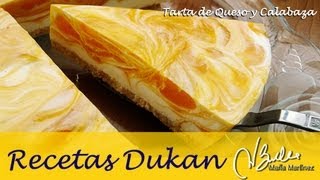 Tarta Dukan de queso y Calabaza fase Crucero  Dukan Diet Pumpkin Cheesecake [upl. by Adriaens]