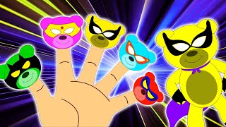 Superhero Gummy Finger Family  Songs for Children by HooplaKidzBabysitter [upl. by Dasi]