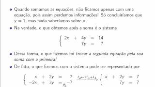 Sistemas Lineares Operações Elementares [upl. by Seif]