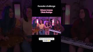 Drivers License KARAOKE CHALLENGE 😱😳🎙 shorts [upl. by Nalro]