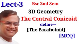 The Paraboloid Bsc1styear Geometry [upl. by Fay]