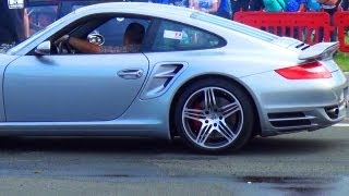 Porsche 911 Turbo 997 vs US Hot Rod Beast  Drag Race 14 Mile Viertelmeile Rennen Sound [upl. by Aihsiym]