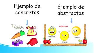 Clasificación semántica de LOS SUSTANTIVOS concretos abstractos individuales y colectivos [upl. by Jegger]