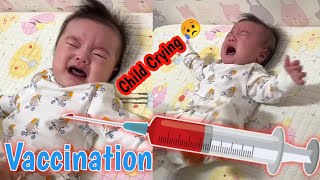 injectionLittle Baby Pain On hip Crying [upl. by Artinad]