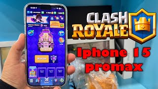 Play Clash Royale on Iphone 15 promax [upl. by Grewitz865]