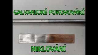 Galvanické pokovování  niklování  1díl [upl. by Ardnoid]